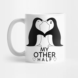 Cute Penguins Love Romance Tee Mug